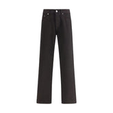 Sunflower Black Cotton Relaxed Fit Jeans